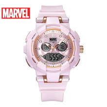 Дисней Топ бренд женские часы Марвел спортивные часы 100 м водонепроницаемые цифровые наручные часы женские светодиодные часы 2024 - купить недорого