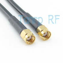 Freeshipping! RF Pigtail jumper coaxial cable  RG58 RP-SMA male plug  to RP-SMA male plug  200CM  6FEET Wholesale 2024 - buy cheap