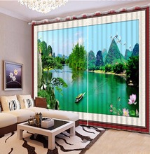 Chinese Luxury Curtains For Living Room Bedroom nature pattern Curtains For Kitchen Room Hotel Cafe Window Treatments 2024 - buy cheap