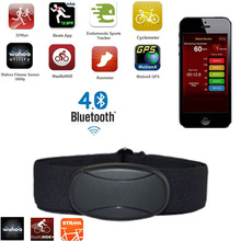 Monitor de ritmo cardíaco con Bluetooth 4,0, banda para el pecho, Monitor de Fitness para Runtastic Strava Endomondo Wahoo 2024 - compra barato