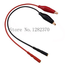 [SA] TLA22430 copper alligator clip trumpet turn 2mm elastic silicone test lead jack 18AWG wire 20MM red+black --10pair/lot 2024 - buy cheap
