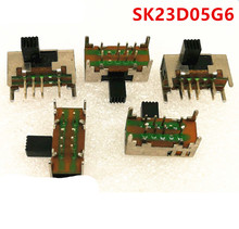10 шт. x DC 50V 0.5A DP3T 2P3T PCB мини горизонтальный переключатель скольжения SK23D05-G6 (SK23D08-G6) 8 Pin 3 позиции 2024 - купить недорого