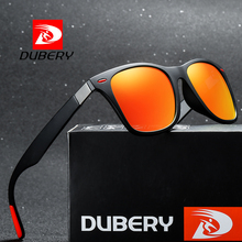 Marca DUBERY diseño Polaroized gafas de sol para hombres deporte gafas de sol de conducción de los hombres Plaza personalidad Color espejo de lujo, gafas 2024 - compra barato
