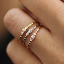 CC-anillos de circonia cúbica para mujer, joyería de moda, anillo Simple de joyería, bisutería para mujer, CC2192 2024 - compra barato
