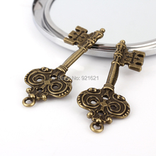 51*20mm Vintage Keys Antique Key Charms 20Pcs/Lot Charm Pendant For Necklace Joyas Encanto Accessories For Jewelry D0401 2024 - buy cheap
