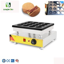 Electric 16-hole red bean cake maker machine Wheel cake Dorayak Chinese egg meat burger breakfast electric baking pan equipment 2024 - buy cheap