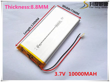 rechargeable lipo battery cell 3.7 V 8873130 10000 mah tablet battery brand tablet gm lithium polymer battery Free shipping 2024 - buy cheap