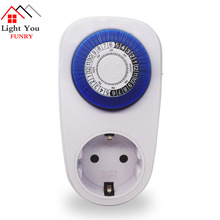 Timing socket 24 hour timer switch controller 16A intelligent mechanical plug air conditioner dedicated socket 2024 - buy cheap