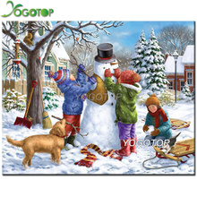 YOGOTOP DIY Diamond Painting Cross Stitch Square Diamond Embroidery kids snowman 5D Full Drill Mosaic Decor Christmas tree QA252 2024 - buy cheap