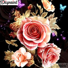 Dispaint Full Square/Round Drill 5D DIY Diamond Painting "Flower butterfly" Embroidery Cross Stitch 3D Home Decor Gift A11867 2024 - buy cheap