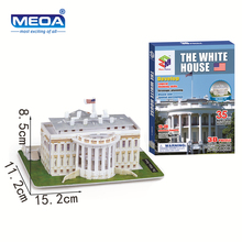 Игрушки «сделай сам», 3D пазл в виде Белого дома, строительная модель из ЭВА, Обучающие игрушки, наборы пазлов 2024 - купить недорого