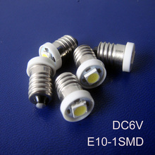 Luz indicadora E10 de 6v, bombilla led E10 de 6,3 V,E10 de alta calidad, 6v, E10, DC6V,E10, envío gratis, 500 unidades por lote 2024 - compra barato