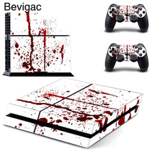 Bevigac Vinyl Blood Pattern Full Sticker Protective Skin Sticker Cover Decal Set for Sony PS 4 PS4 Console Dualshock Controller 2024 - buy cheap