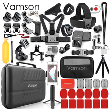 Vamson for Gopro  for DJI OSMO Action Camera Accessories Kits for Go Pro Hero 7 6 5 Monopod Tripod  for Xiaomi yi for Mijia VS83 2024 - buy cheap