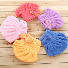 Magic Hair Fast Dry Towel Cap Bath Wrap Twist Hat Bowknot Soild Quick Dry Cap Head For Women Ladies Bath Tools 2024 - buy cheap