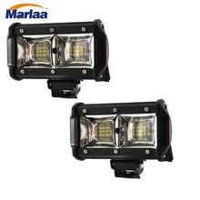 Barra de luz Led de obra de 5 pulgadas, reflector de 12V y 24V para coche, camión, remolque, camioneta, 4WD, RZR, 4x4, Faro de Motor, 2 uds. 2024 - compra barato