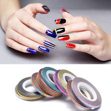 1Pcs New Nail Stickers Matte Scrub Metal Gold Silver 1mm 2mm 3mm Nail Art Striping Tape Line Decal for 3D Nail Art Decorations 2024 - buy cheap
