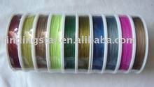 FREE SHIPPING 10ROLLS Rolls Mixed Colour Tiger Tail Beading wire .45mm 2022 - купить недорого