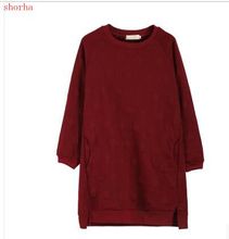 Nuevo rojo de manga larga de maternidad para el hogar, vestido de invierno a rayas para embarazadas, estilos casuales, talla M-XXL 2024 - compra barato