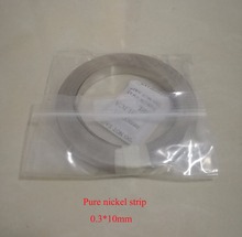 Pure Nickel Strip for Scientific research,18650 battery welding   Size:0.3*10mm 2024 - buy cheap