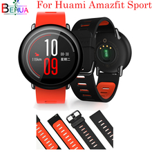 Ремешок силиконовый для Xiaomi Huami Amazfit, сменный спортивный браслет для смарт-часов, 22 мм 2024 - купить недорого