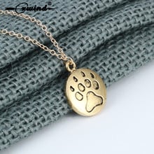 Cxwind New Cat Dog Paw Print Pet Animal Pendant Charms Necklace for Women Pendant Statement Necklace Jewelry Femme Bijoux 2024 - buy cheap