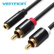 Vention Female 3.5mm Jack to 2RCA Male Audio Cable RCA Jack Splitter Y Cable For iPhone Amplifier Home Theater DVD Headphone AUX 2024 - buy cheap