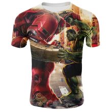 2019 3D 4 Vingadores Impressão Roupas de Impressão T-Shirt Dos Homens de Manga Curta Hip Hop T-Shirt dos homens de Poliéster 2024 - compre barato