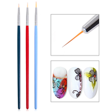 Professional UV Gel Acrylic Nail Art Brush Set Design Gel Polish Painting Drawing Pen Manicure Nails Tips Tools New Kit 2024 - buy cheap