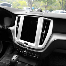 Для Volvo XC60 2018 1 шт. ABS Хромированная панель управления внутренней навигацией для автомобиля декоративная рамка для выхода кондиционера, обшивка, накладка 2024 - купить недорого