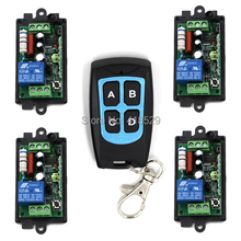 Miti-relé 4ch sem fio interruptor de controle remoto, 220 v rf interruptor de controle remoto da porta da garagem controle remoto sku: 5070