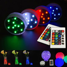 12pieces/lot LED Multicolor Submersible Waterproof Light Base For Wedding Party Centerpiece+Remote Controller 2024 - buy cheap