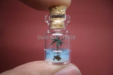 free ship 10*18*5mm Glass Bottle Pendant With Cork &Eyehook (perfume/miniature/bottle/vial/wish/charm/bottle) perfectionism 2024 - buy cheap