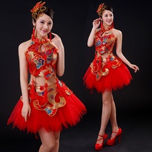 Костюм для китайского традиционного танца, Классические Этнические китайские танцевальные костюмы, Древний китайский национальный костюм, одежда для сцены AA4585 2024 - купить недорого