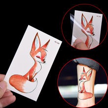 Waterproof Fox Sexy Harajuku Temporary Tattoo Body Art Fake Flash Tattoo Stickers 2024 - buy cheap
