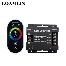 RF Remote Wireless Touch Pad Panel 12-24V 18A  RGB LED Controller Controls For 5050 3528 RGB Light RGB Controller 2024 - buy cheap