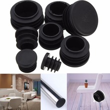 New 10pcs Black Plastic Furniture Leg Plug Blanking End Caps Insert Plugs Bung For Round Pipe Tube 8 Sizes 2024 - buy cheap