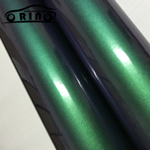 Glossy Pearl Chameleon Vinyl Green to Purple Chameleon Car Sticker Bubble Free For Car Wrapping Size: 1.52x20m/roll ORINO WRAPS 2024 - buy cheap