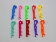 50 Mixed Color Plastic Bobby Pin Hair Pin Clip 45mm with Pad 2024 - buy cheap