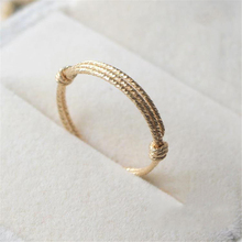 Hecho a mano nudillo Anillos de oro lleno de Joyas Regalo de Cumpleaños Anillos Bague para Mujer Bague Mujer Boho Anillos para las mujeres 2024 - compra barato