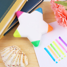 Highlighter caneta colorida estrela marcadores de cor canetas japonesas artigos de papelaria material de escritório 2024 - compre barato