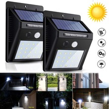 20/30 LED Solar Power PIR Motion Sensor Wall Light Outdoor Waterproof Energy Saving Yard Path Home Garden Emergency Lamp 2024 - buy cheap