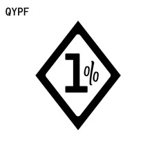 QYPF 11.9CM*15CM 1%ER One Percent Outlaw Biker Funny Vinyl Decal Car Sticker Car-styling Accessories C15-2005 2024 - buy cheap