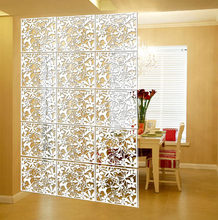 Hanging wall panels room divider fashion hollow flower fashion  window folding screen background Foldable shield 40CM*40CM 2024 - buy cheap