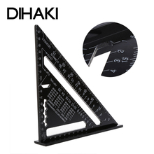 7inch Aluminum Alloy Metric Imperial Triangle Angle Ruler Squares for Woodworking Speed Square Angle Protractor Measuring Tools 2024 - buy cheap