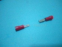 50pcs Red 2.8mm Spade Crimp Terminal 2.8 mm Male Female Pre Insulated Electrical Connectors for 16AWG - 14AWG Wire 2024 - buy cheap