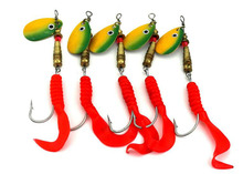 5Pcs Spoon Metal Fishing Lure Set Spinner Bait Crankbait Bass Tackle Hook 2024 - buy cheap