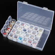 28 Grids Plastic Storage Box Jewelry Beads Storage Case Transparent Compartment Medicine Box Organizer  Adjustable Organizer 2024 - buy cheap