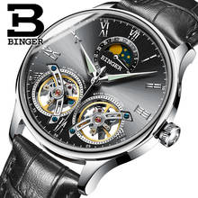 Switzerland Mechanical Men Watches Binger Role Luxury Brand Skeleton Wrist Sapphire Waterproof Watch Men Clock Male reloj hombre 2024 - buy cheap