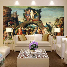 Beibehang-papel tapiz 3d personalizado para personas de estilo europeo, pintura al óleo para sala de estar, sofá, telón de fondo como de TV, papel tapiz artístico, mural 3d 2024 - compra barato